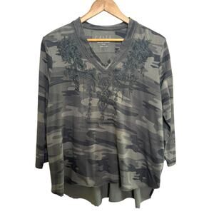 Cato Green Camouflage Blouse